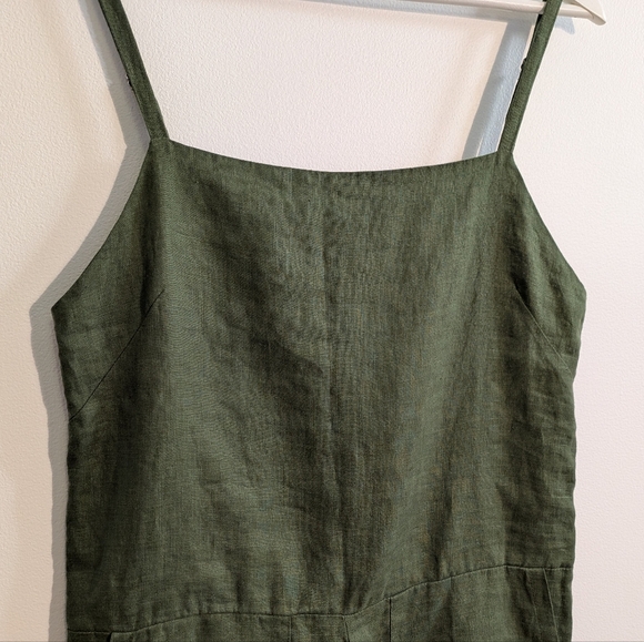 FROCKK olive green jumpsuit overalls  - size extra small - Picture 3 of 9